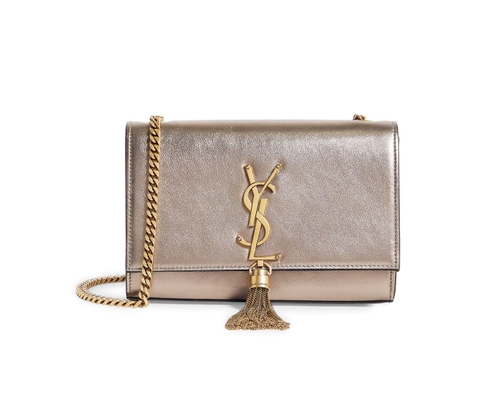 Saint Laurent Metallic Small Kate Tassel Shoulder Bag