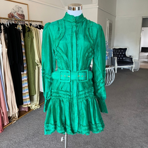Mackenzie Mode Starlet Mini Dress - Green