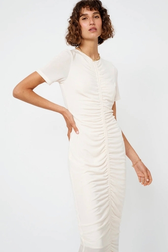 Suboo The Liz Rouched Reversible Midi Tee Dress