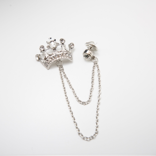 King K Chained Pin Silver