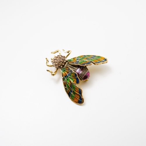 Morris Moth Pin Green/Indigo