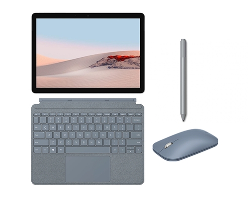 Microsoft Surface Go 2 10.5" 64GB Platinum & Accessories Bundle