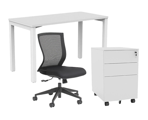 OLG Axis Straightline Desk, Draw & Chair Bundle