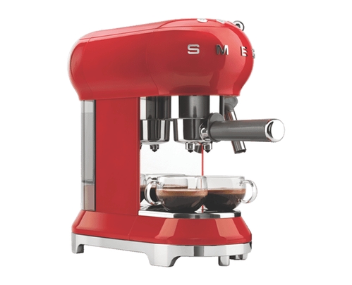 Smeg 50�s Retro Style Coffee Machine Red