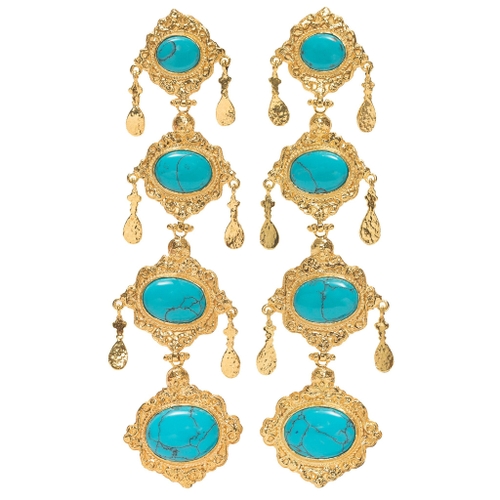 Christie Nicolaides Audrey Earrings Turquoise