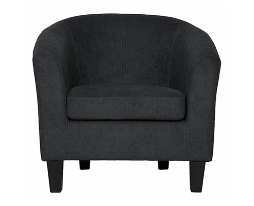 Ostro Tickera Accent Chair Dark Grey
