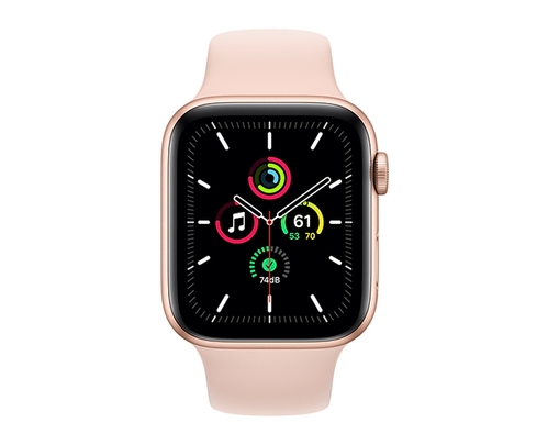 Apple Watch SE GPS - 44mm Gold Case with Pink Sport Band
