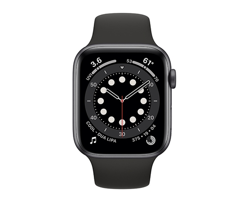 Apple Watch Series 6 GPS - 44mm Space Grey Case with Black Band