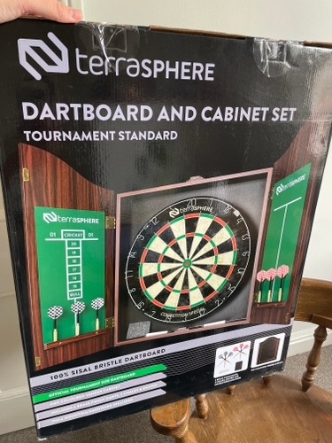 Dartboard and Cabinet Set
