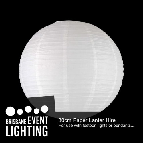 30cm Paper Lantern Hire
