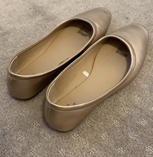 Rose Gold Flats Size 10