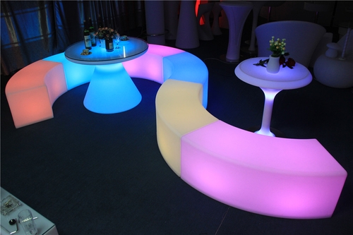 Glow Curved Bench