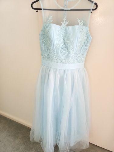 Stunning powder blue ballgown/formal dress