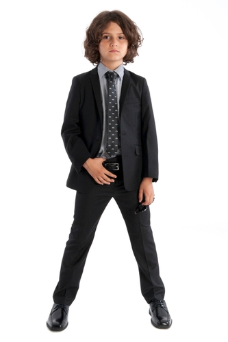 APPAMAN Mod 2 Piece Suit - Black