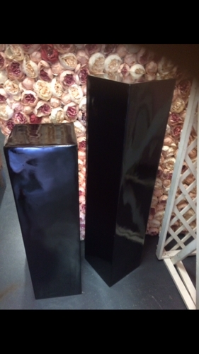 110cm tall black plinth