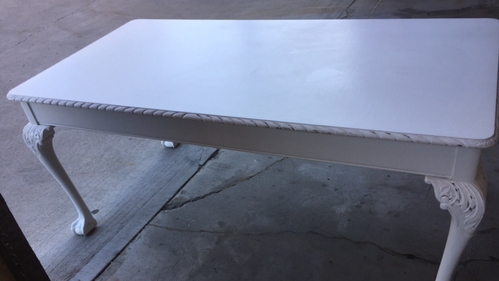 1.8m white French table