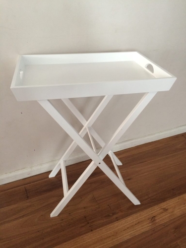 Serving tray on a stand