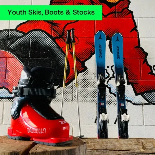 Youth Skis, Boots & Stocks