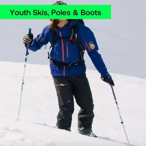 Youth Skis, Poles and Boots